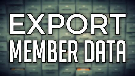 Export Member Data - Website Directory Theme