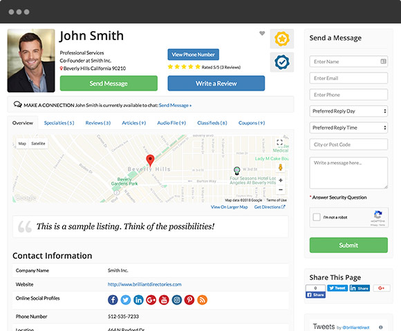 Directory Software - Self-Service Member Dashboard