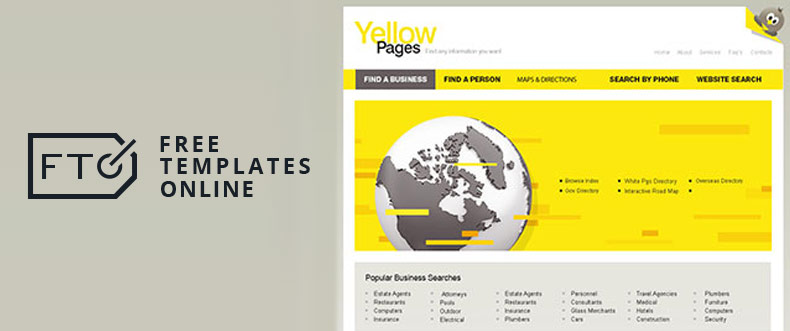 Yellow Pages Free Template