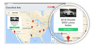 google map search results add on