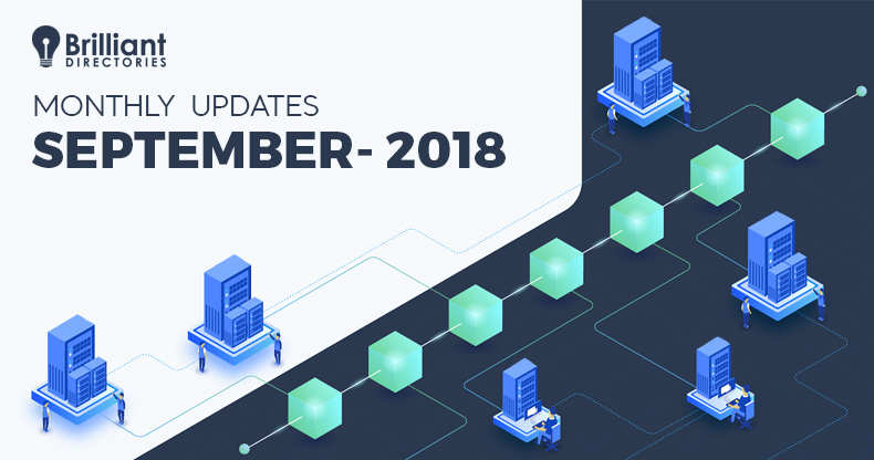 September 2018 – Monthly Changelog