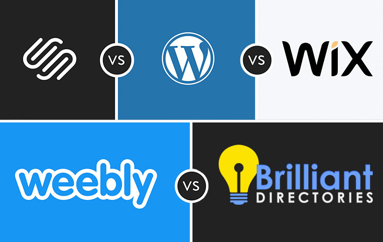 Brilliant Directories vs Wix, Weebly, Squarespace & WordPress