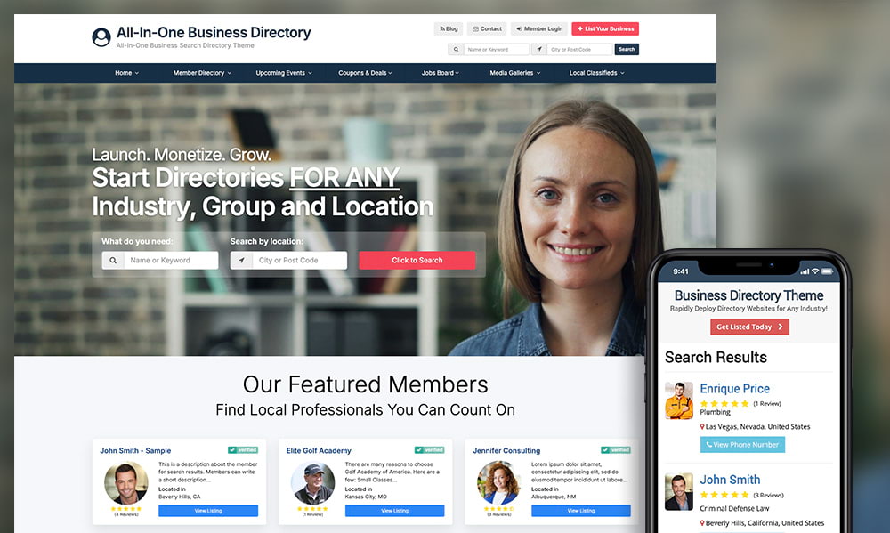 Business Directory Theme