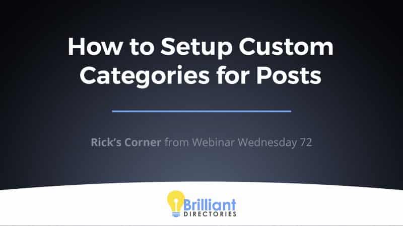 How to Set Up Custom Categories for Posts