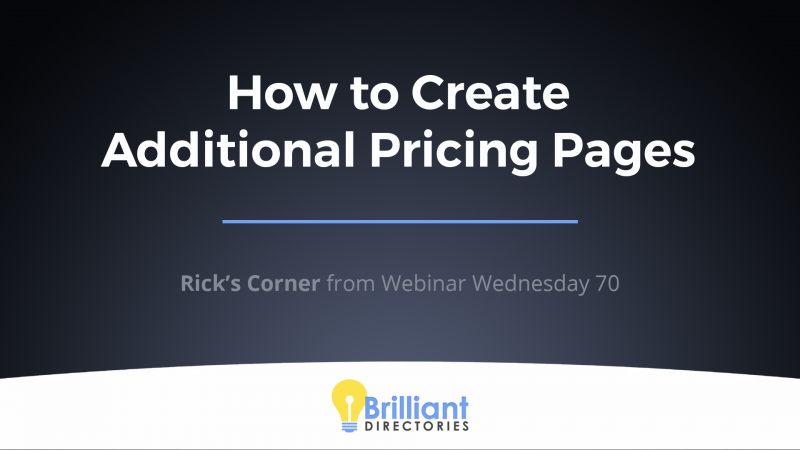 How to Create Additional Pricing Pages for a Membership Website