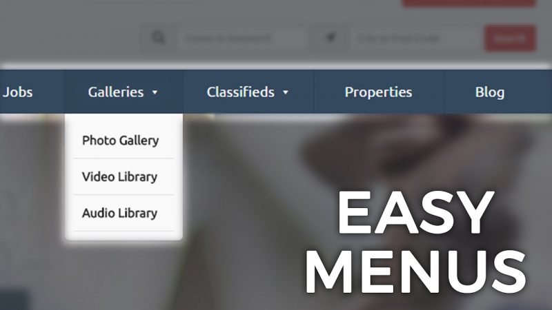 How to Create Main Menu Links With DropDown Sub-Menus on Your Website