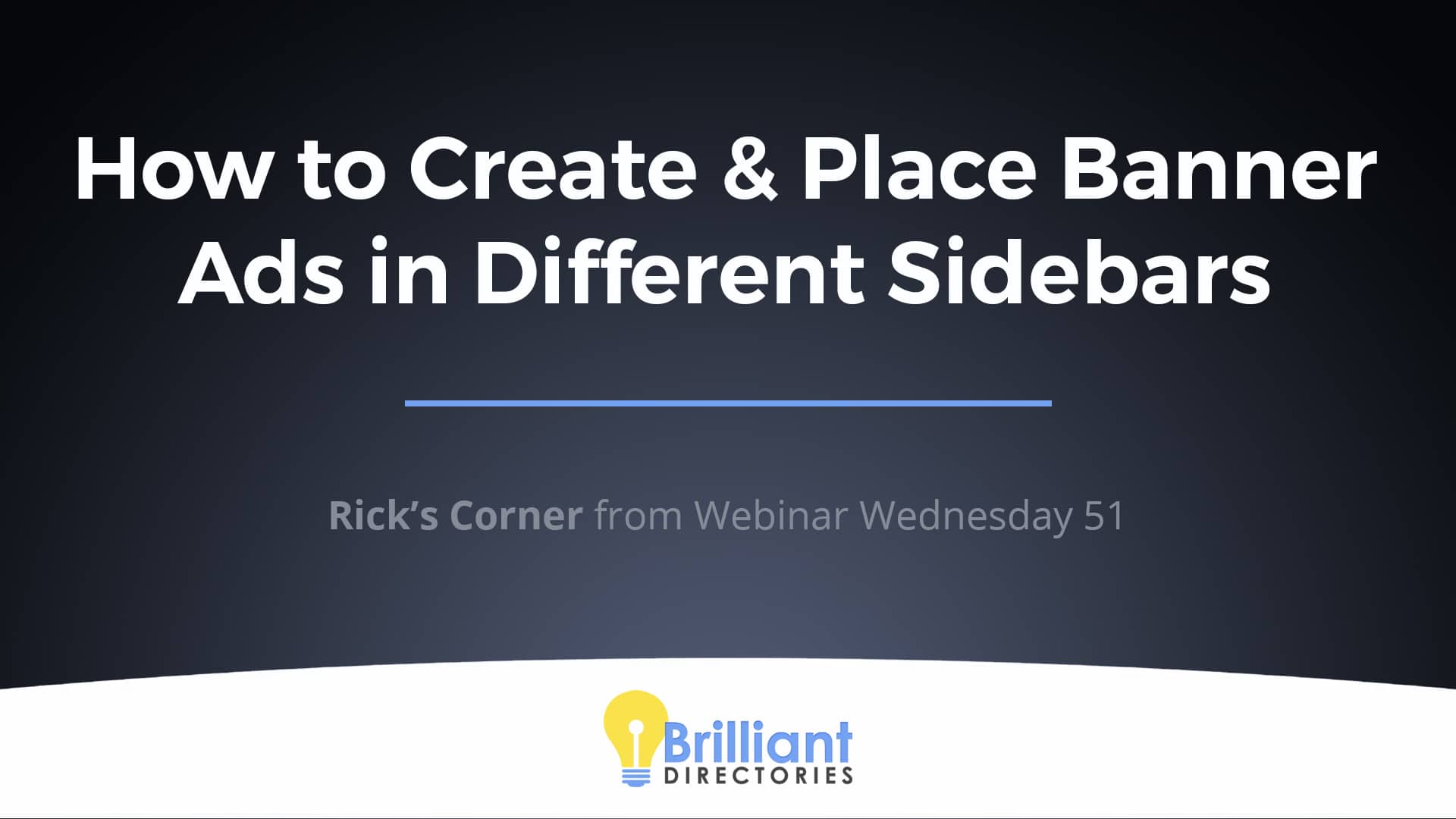 How to Create & Place Banner Ads in Different Sidebars