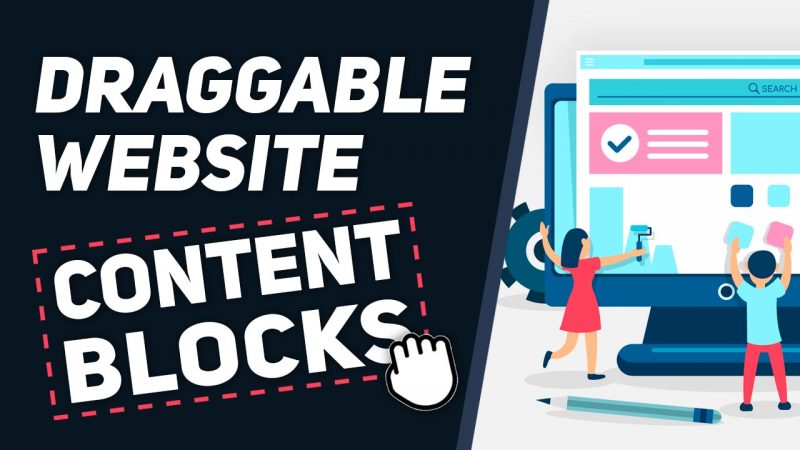 DESIGN: Easily Create Modern Web Pages with Draggable Content Blocks