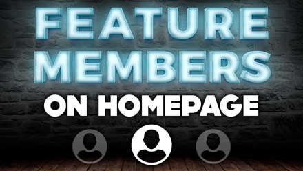 Feature Members on Homepage - Website Directory Theme