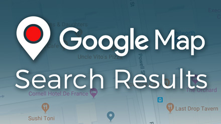 Google Map Search Results - Website Directory Theme