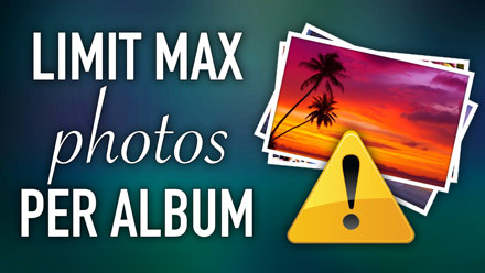 Limit Max Photos per Album - Website Directory Theme