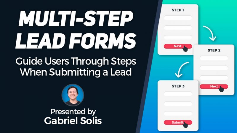 Create MULTI-STEP Lead Forms for Membership Directory Websites