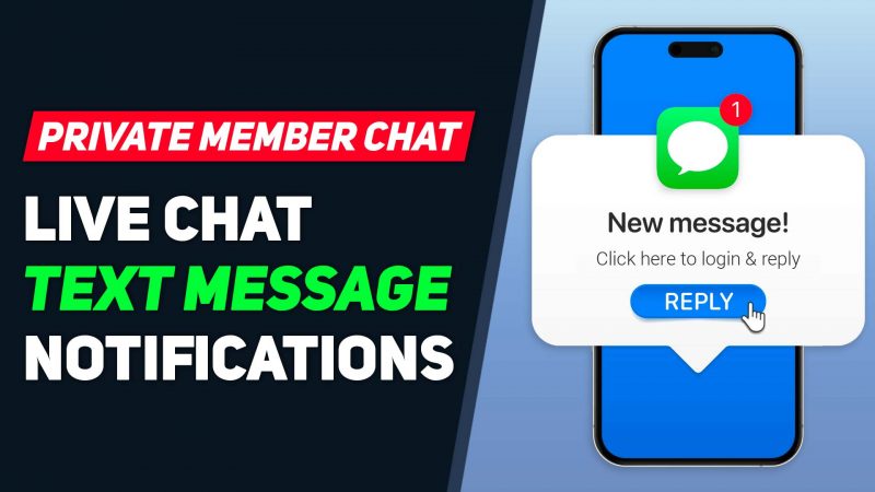 Send Real-Time SMS Notifications for Private Member Chat Messages