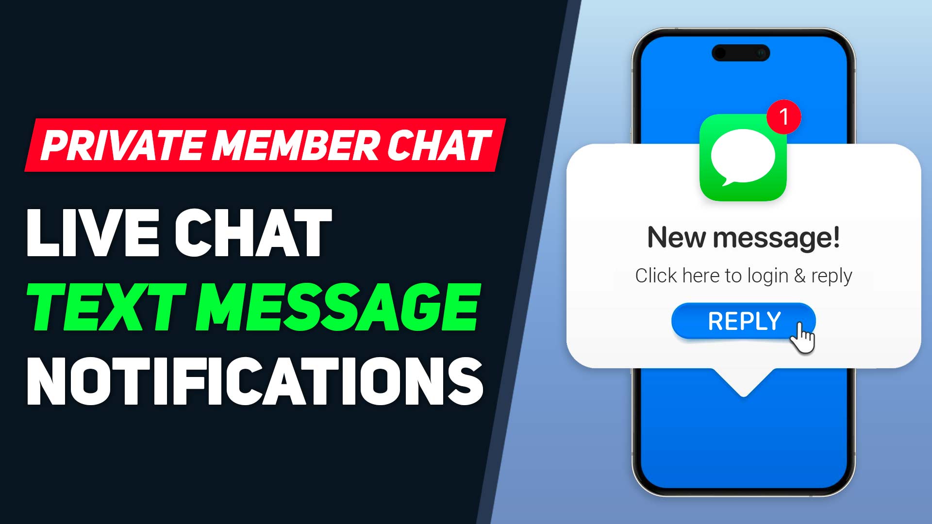 Send Real-Time SMS Notifications for Private Member Chat Messages