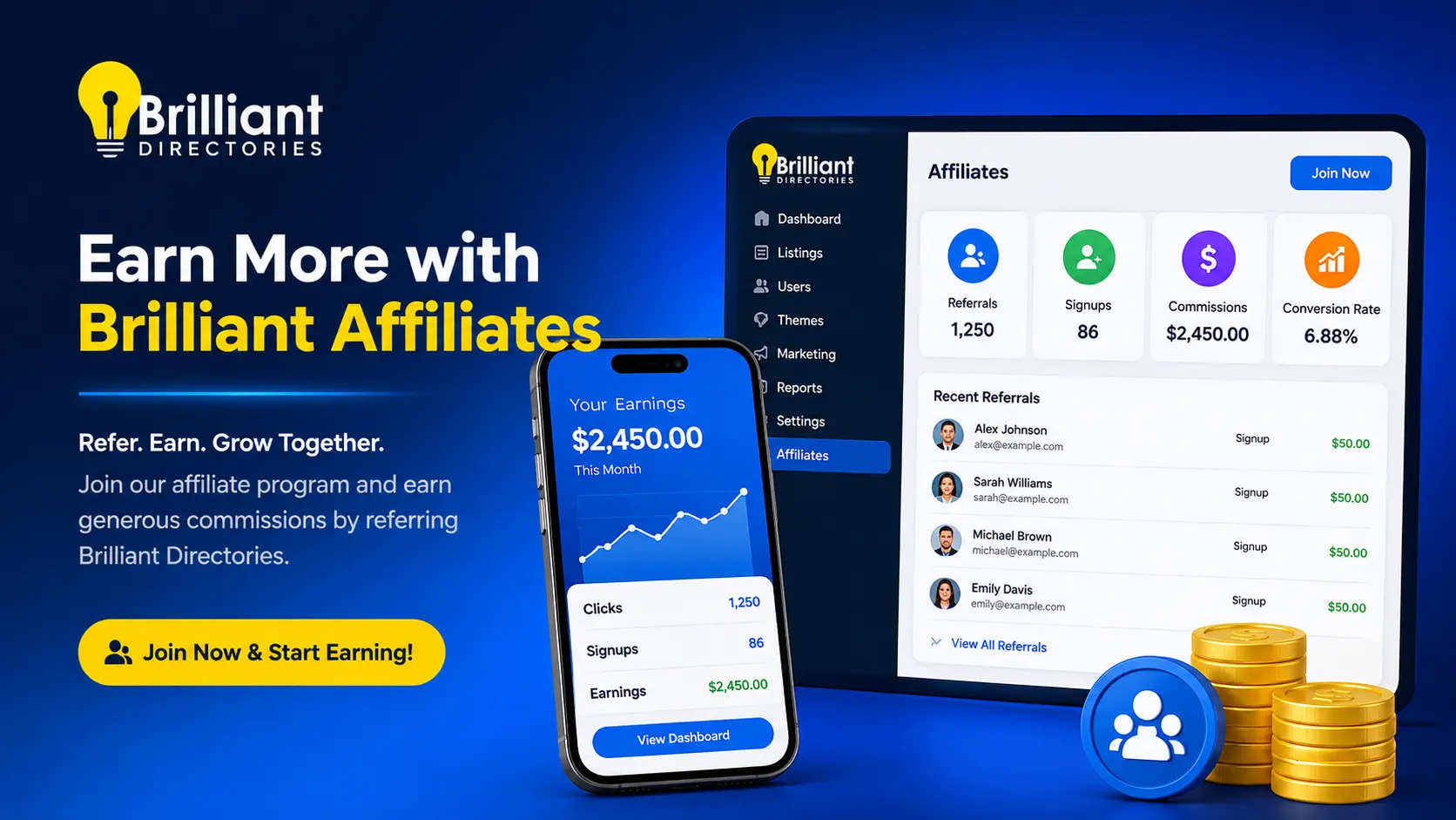 Join Affiliate Program – Brilliant Directories Affiliates - Brilliant ...